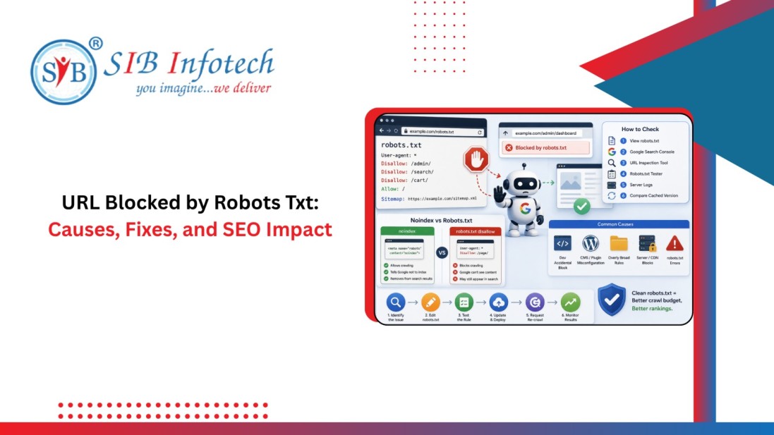 URL blocked by robots txt SEO guide showing crawl restrictions and indexing controls
